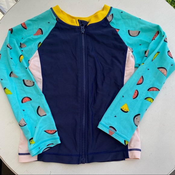 Hanna Andersson Girl’s Rashguard Swim Top - Picture 2 of 8